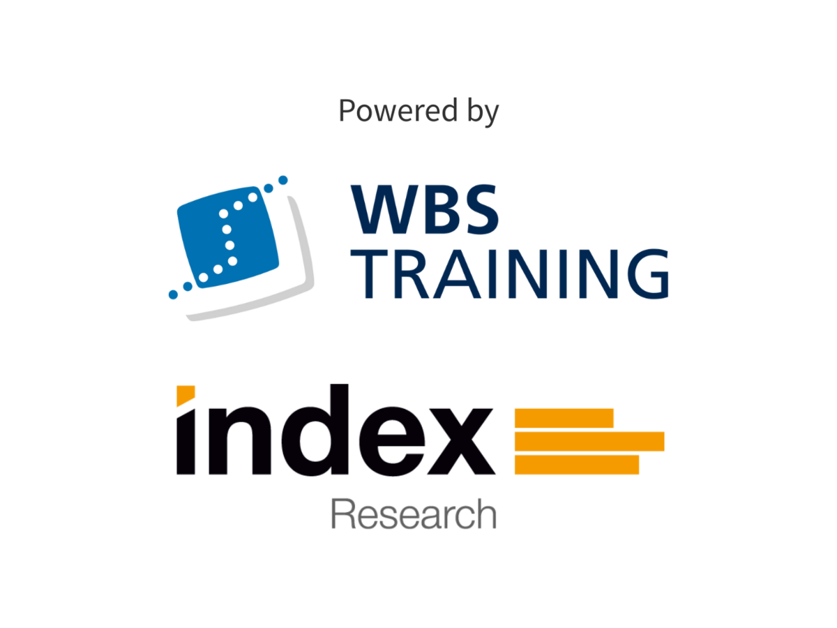 Logos von WBS TRAINING und index Research