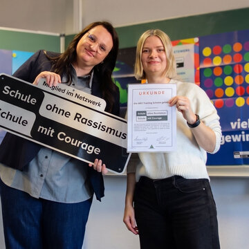 Wir sind Mitglied im Netzwerk "Schule ohne Rassismus - Schule mit Courage".