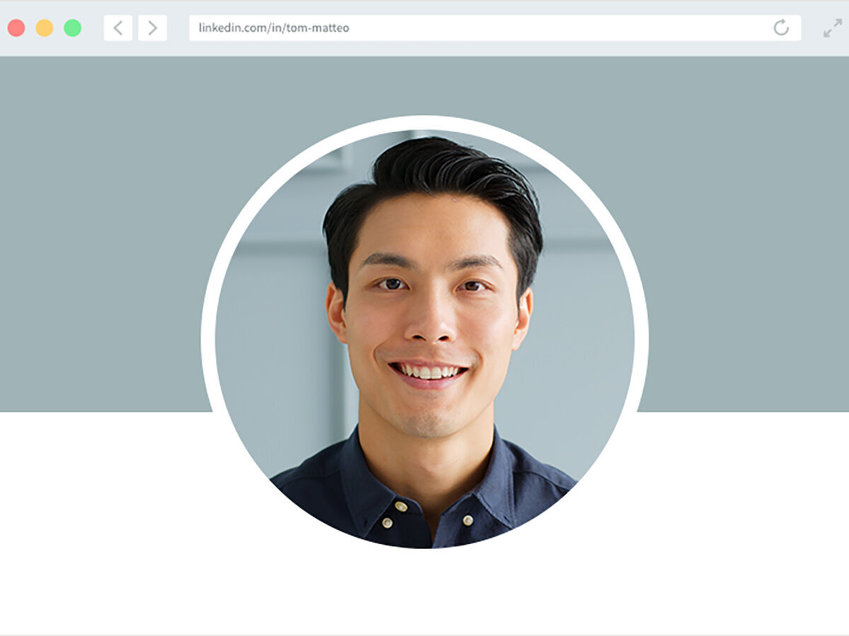 LinkedIn Profilbild LinkedIn Profilbild eines jungen Mannes.