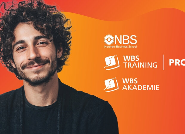 Männliches Model als Teaser für die Herbstkampagne von NBS, WBS AKADEMIE und WBS TRAINING | PRO