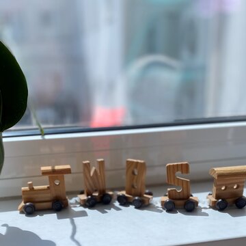 Eine kleine Holzlock auf der Fensterbank. Die Botschaft: Mit WBS fahren Sie richtig.