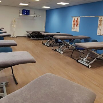 Ausbildungsraum für Physiotherapie.