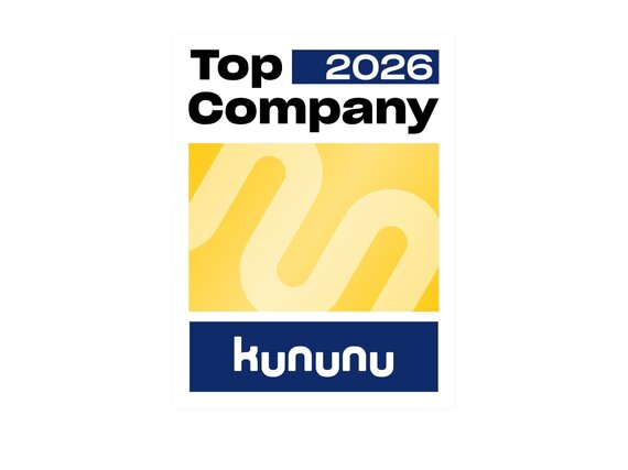 Kununu Siegel „Top Company 2026“ für ausgezeichnete Arbeitgeberbewertungen