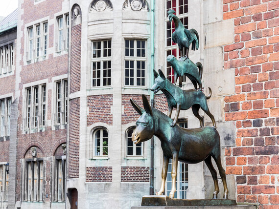 Die Bremer Stadtmusikanten im Bundesland Bremen