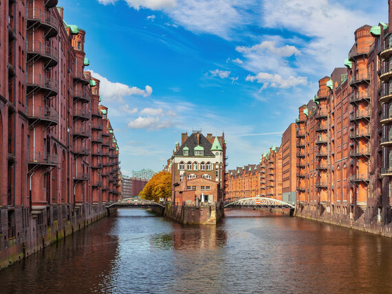 Speicherstadt im Bundesland Hamburg