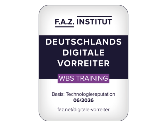 Logo WBS TRAINING FAZ Auszeichnung Digitale Vorreiter