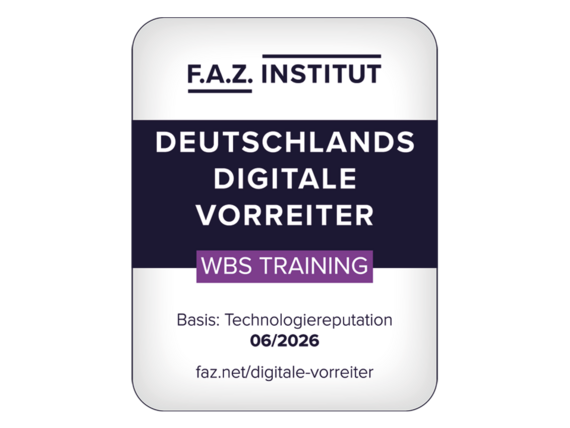 Logo WBS TRAINING FAZ Auszeichnung Digitale Vorreiter