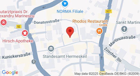 Kartenausschnitt des Standorts