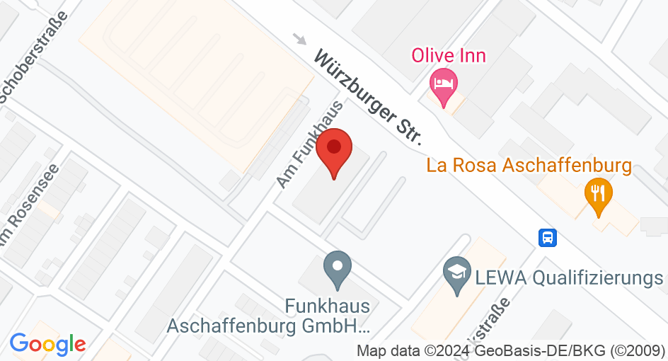 Kartenausschnitt des Standorts in höherer Auflösung