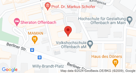 Kartenausschnitt des Standorts