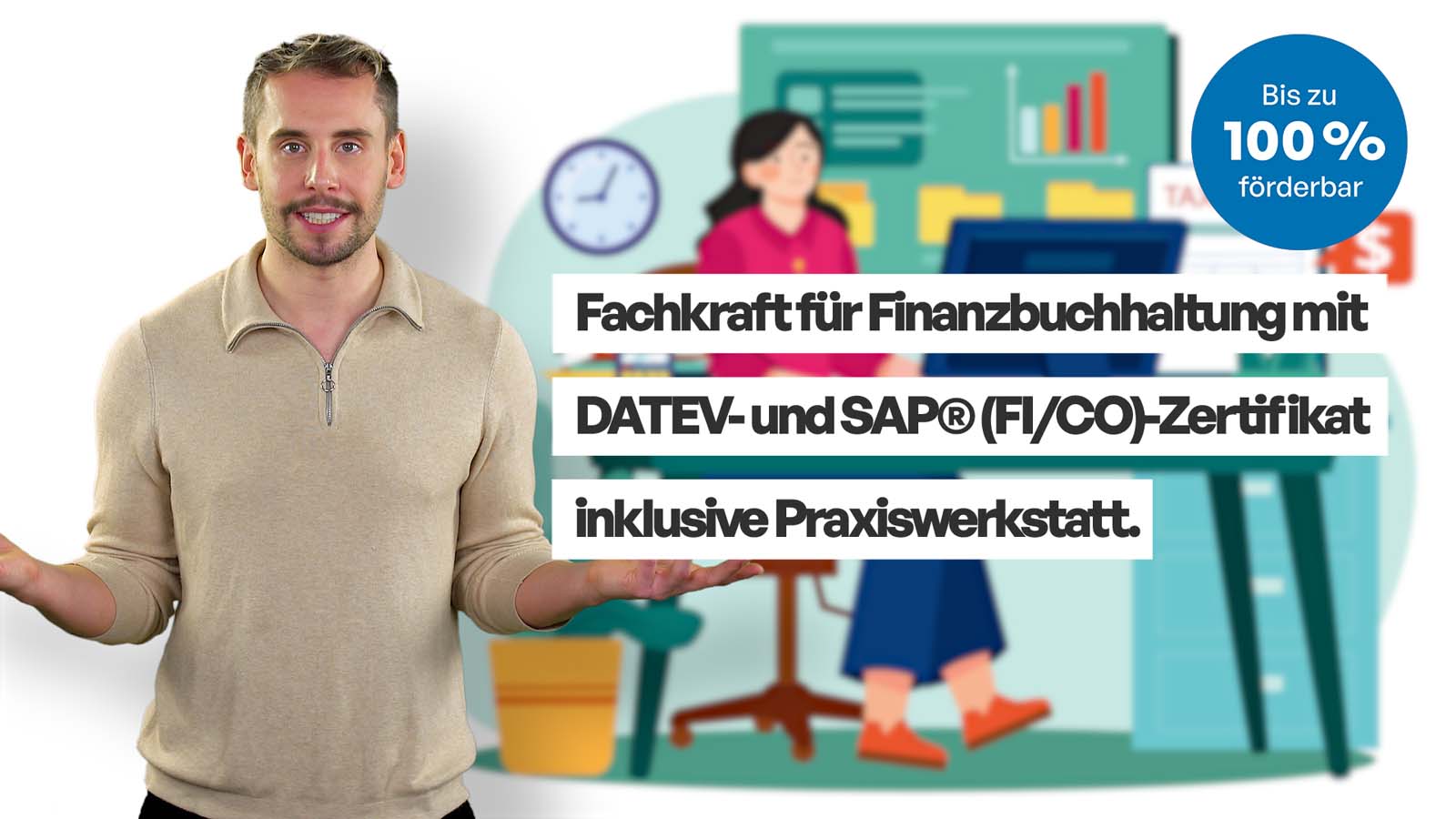 Kursvideo Fachkraft Finanzbuchhaltung DATEV SAP® mit Patrick