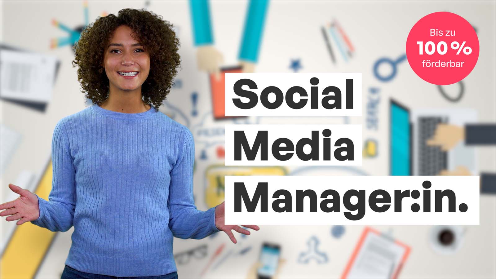 Kursvideo Social Media Manager und Managerin mit Maria