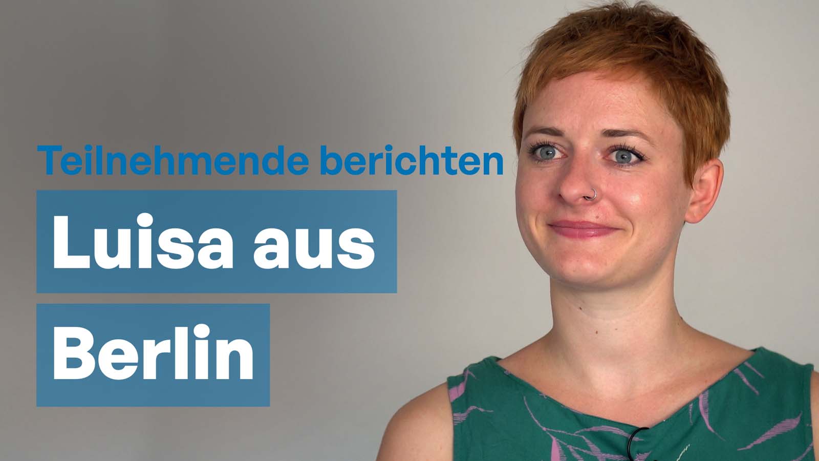 Teilnehmende berichten Luisa aus Berlin Social Media Management